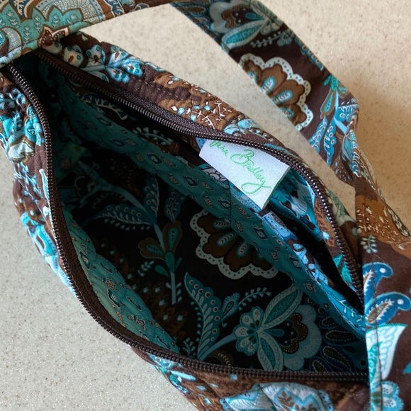 Vera Bradley Java Blue Small Shoulder Bag Made in USA - Picture 13 of 15